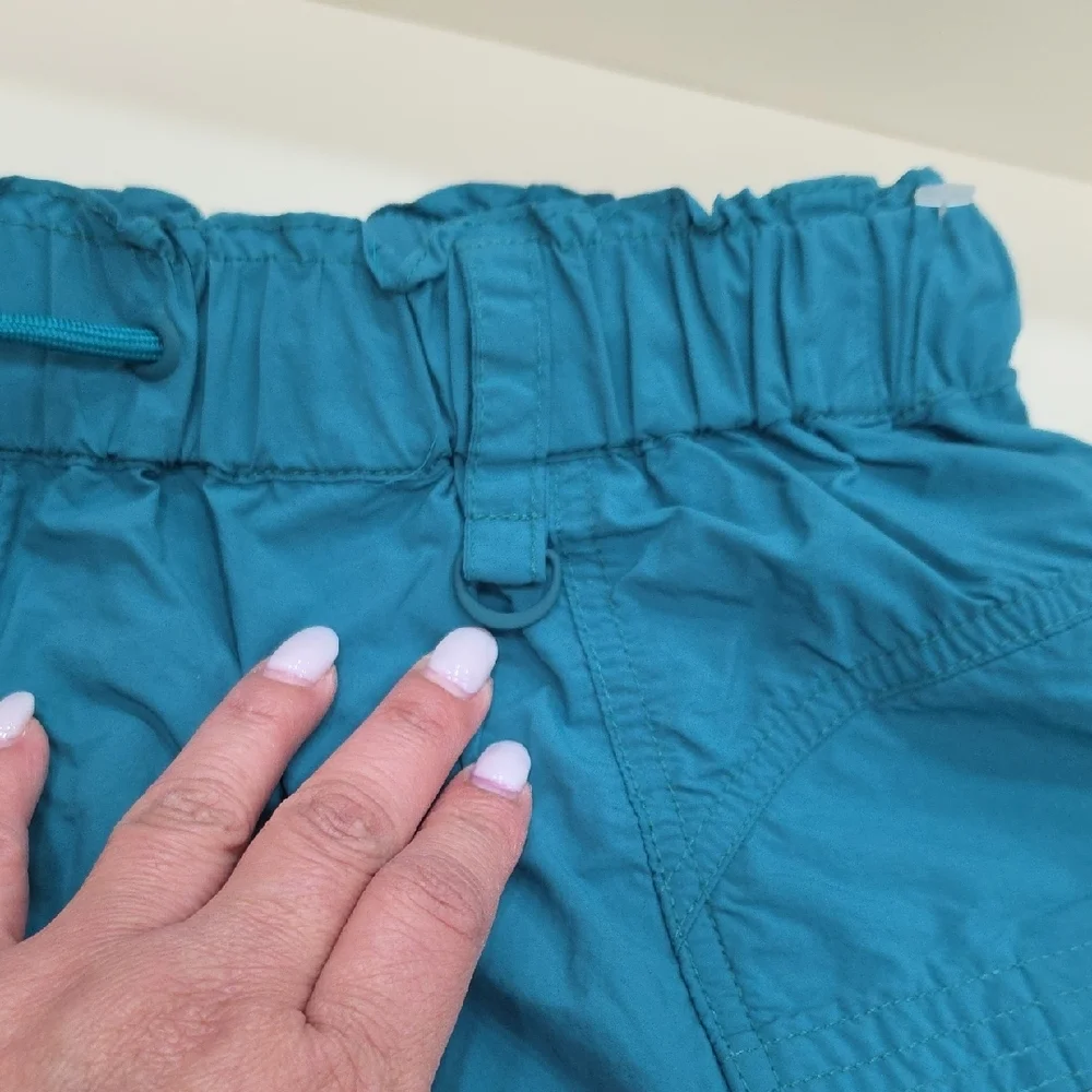 FP Movement By Free People Turquoise shorts  with cargo pockets, Size S, NWOT